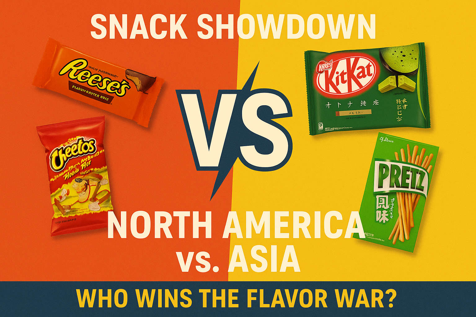 Snack Showdown: North America vs. Asia – Who Wins the Flavour War?