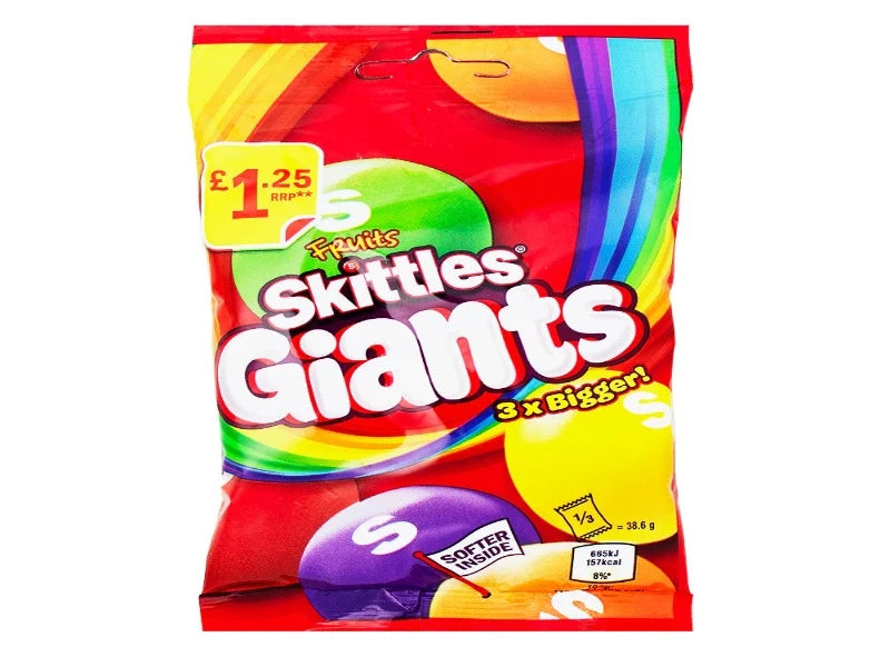 UK 🇬🇧 - Skittles Fruit Giants.