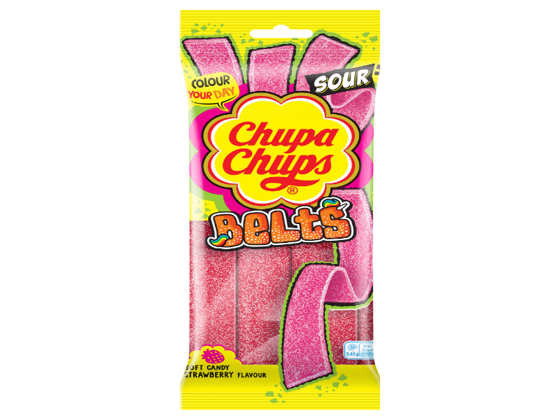 UK 🇬🇧 - Chupa Chups Sour Strawberry Belts
