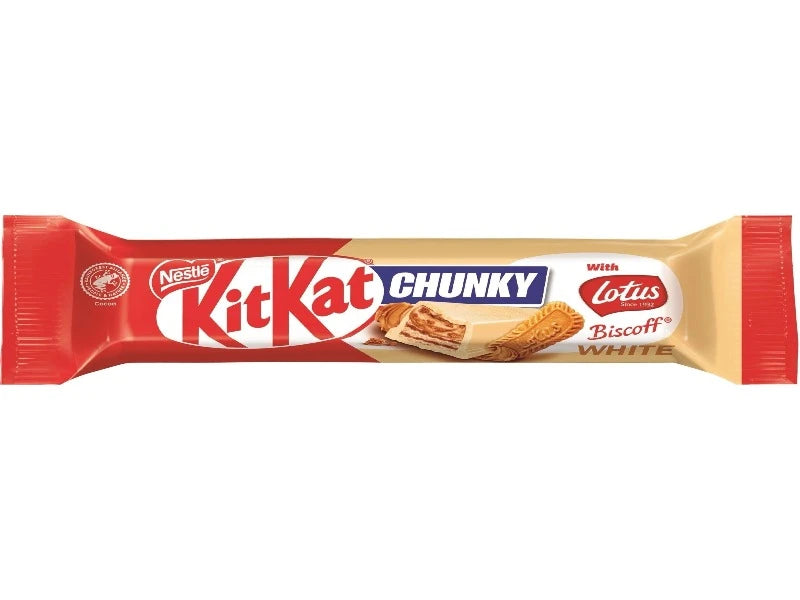 UK 🇬🇧 - KitKat Chunky Lotus Biscoff White.