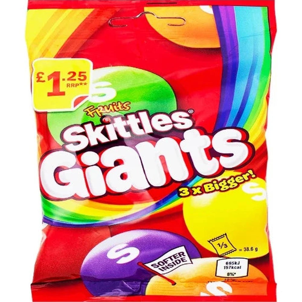 UK 🇬🇧 - Skittles Fruit Giants - InOutSnackz