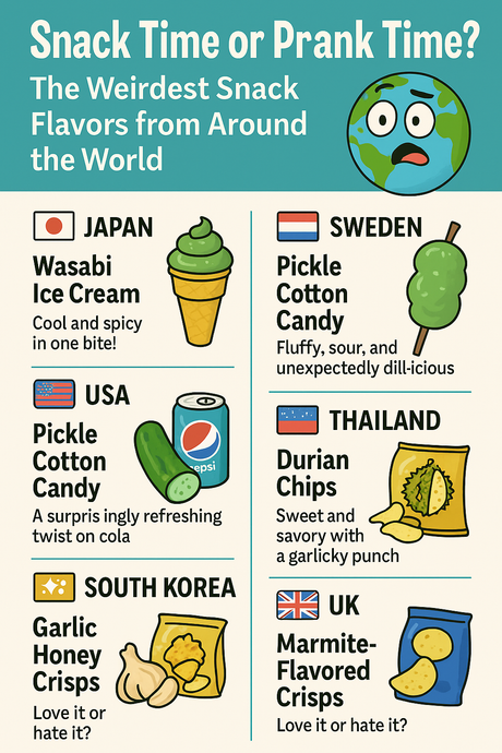 Snack Time or Prank Time? The Weirdest Snack Flavours from Around the World