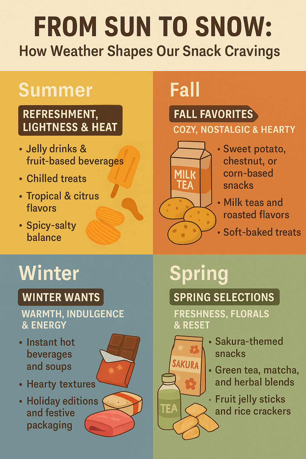 From Sun to Snow: How Weather Shapes Our Snack Cravings