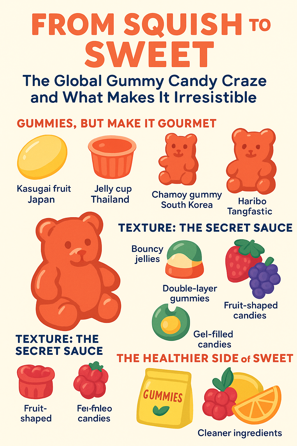 From Squish to Sweet: The Global Gummy Candy Craze and What Makes It Irresistible