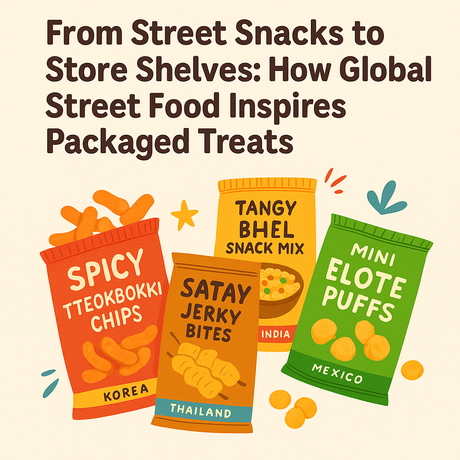 From Street Snacks to Store Shelves: How Global Street Food Inspires Packaged Treats