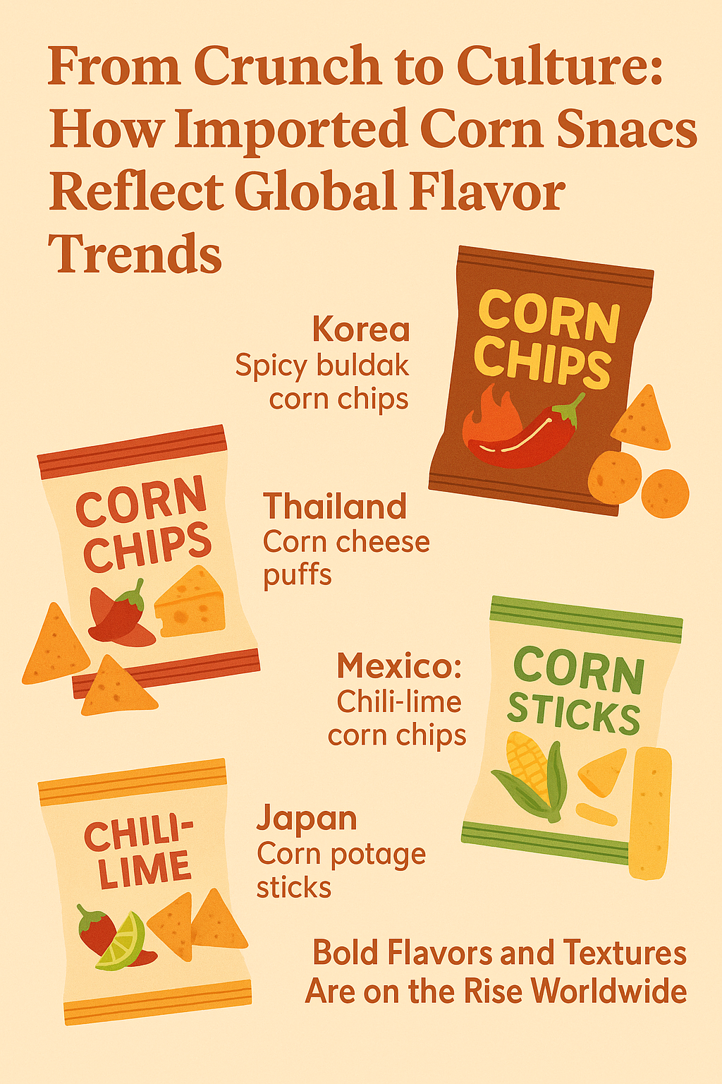 From Crunch to Culture: How Imported Corn Snacks Reflect Global Flavor Trends