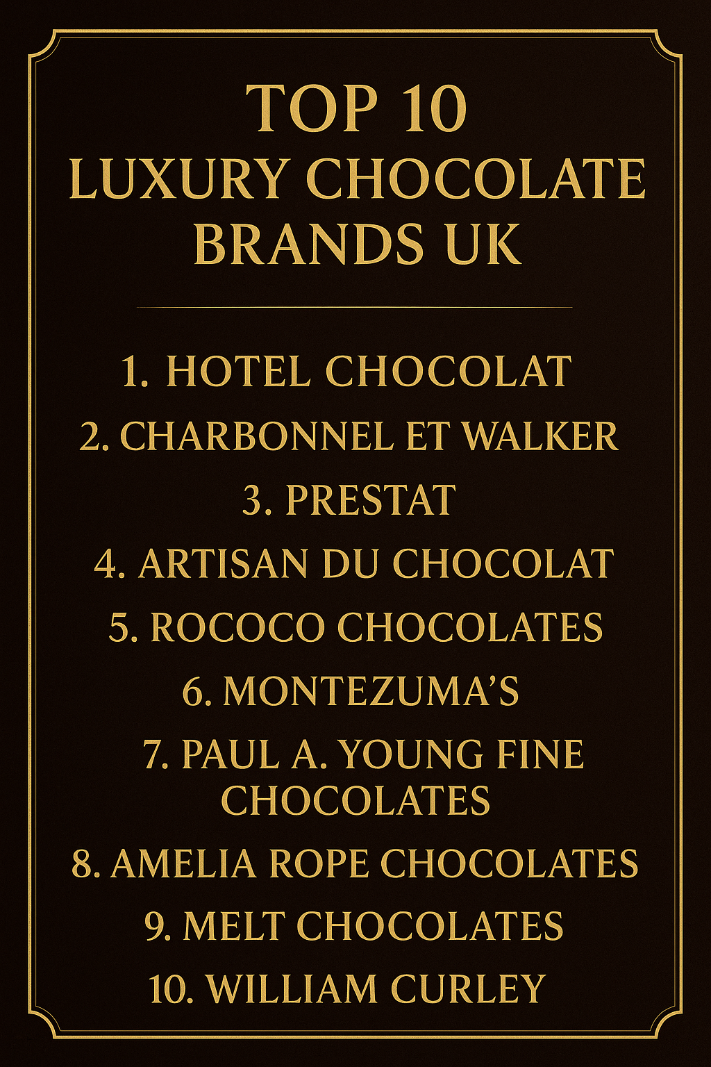 Top 10 Luxury Chocolate Brands UK: Indulge in the Finest Chocolates