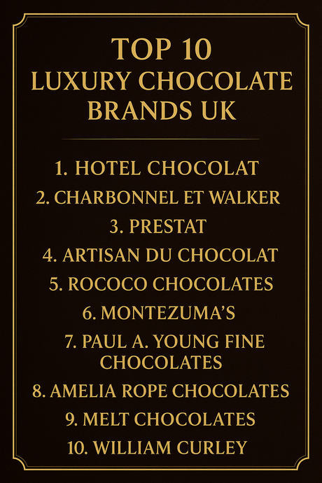 Top 10 Luxury Chocolate Brands UK: Indulge in the Finest Chocolates