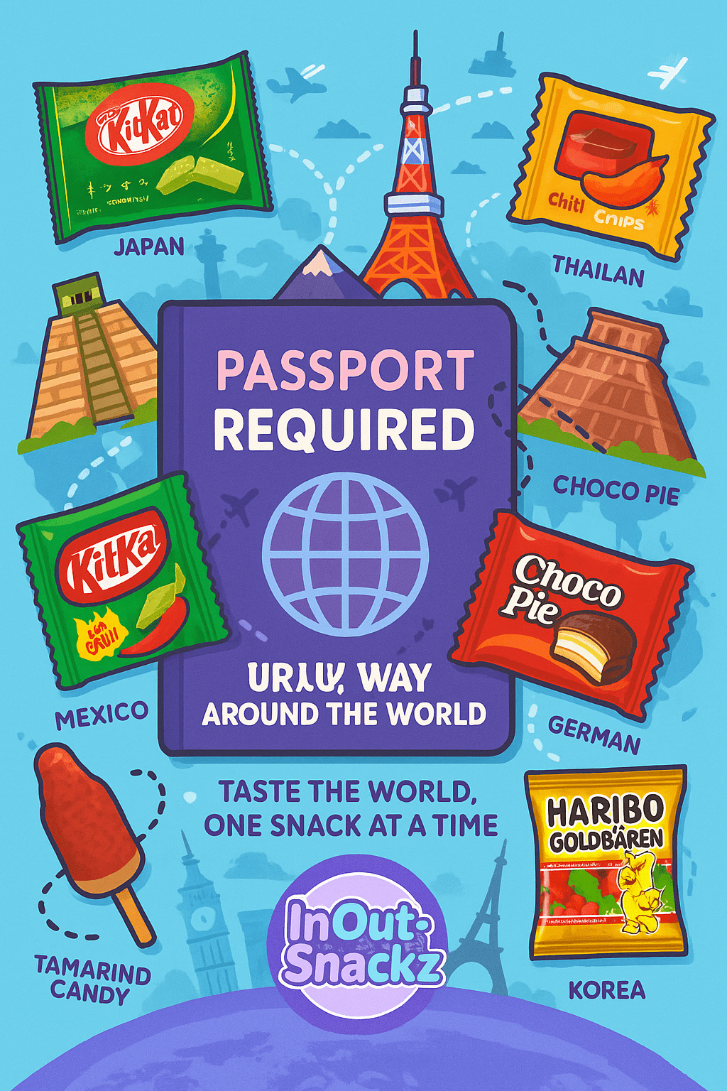 🛫 Passport Required: How Snacks Can Take You Around the World Without Leaving Home - InOutSnackz