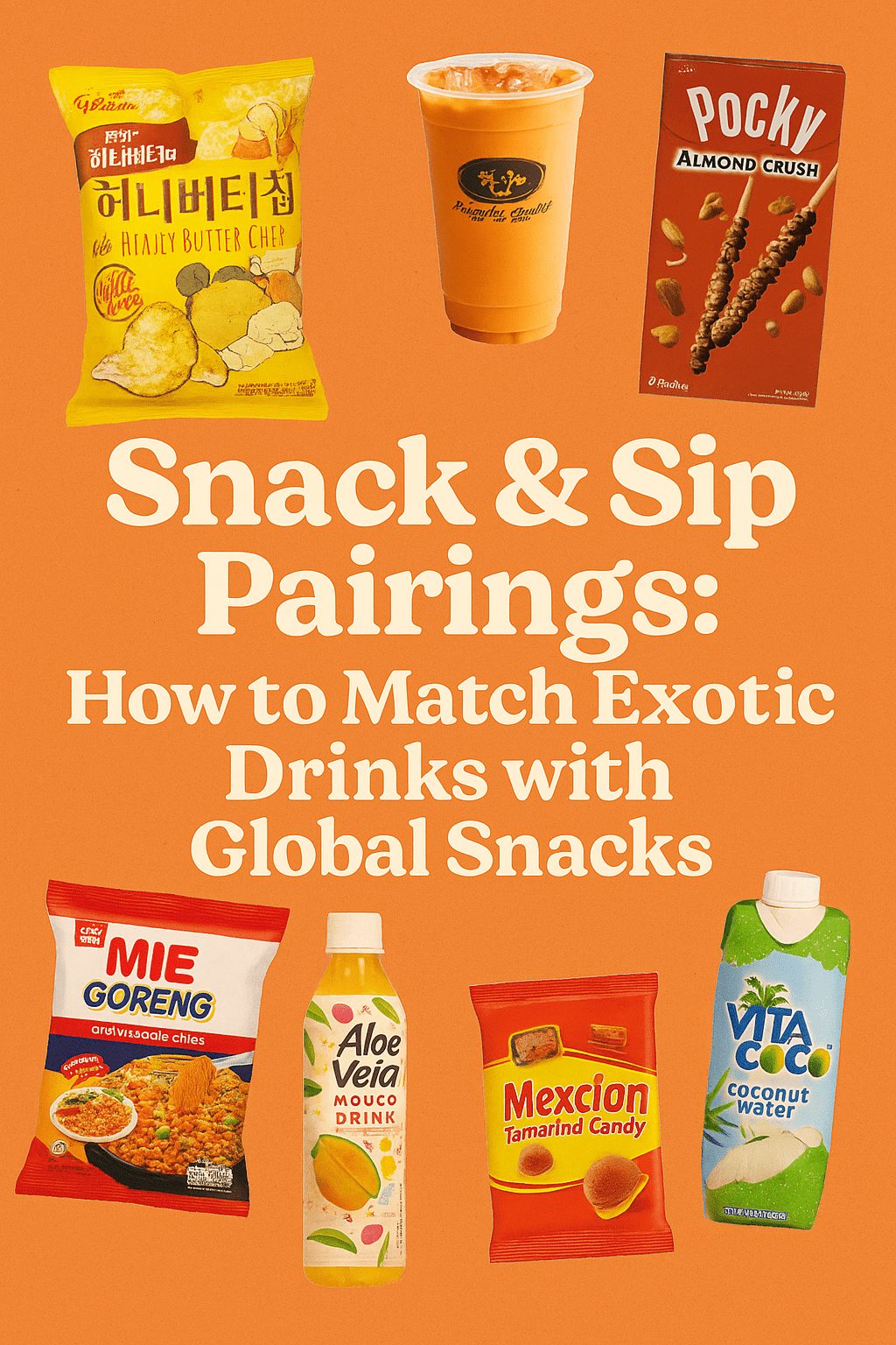 Snack & Sip Pairings: How to Match Exotic Drinks with Global Snacks - InOutSnackz