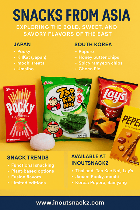 Snacks from Asia: Exploring the Bold, Sweet, and Savoury Flavours of the East - InOutSnackz