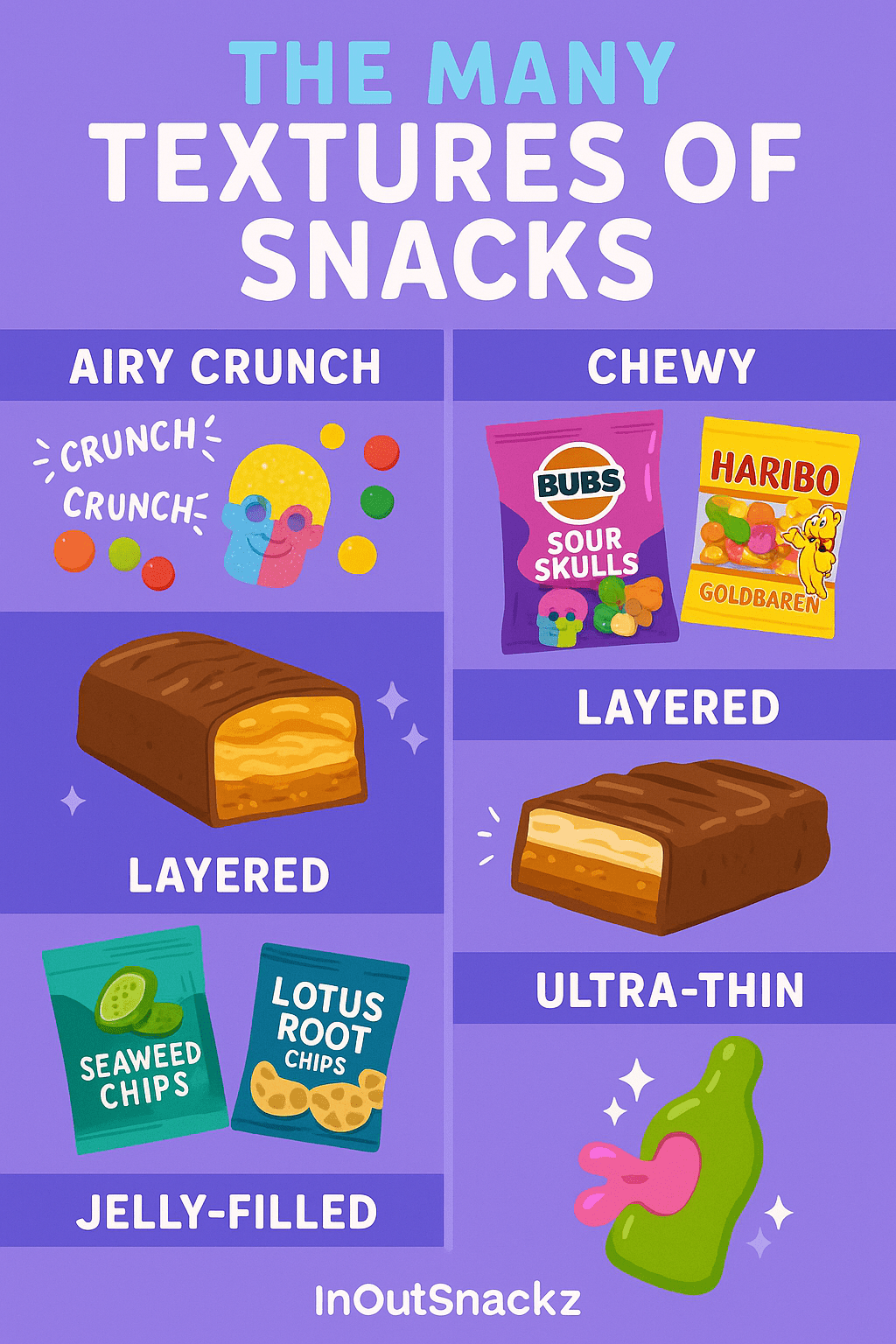 Sweet Science: How Texture Is Changing the Snack Game in 2025 - InOutSnackz
