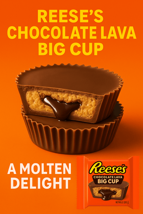 The Rise of Reese’s Chocolate Lava Big Cup – A Molten Delight Redefining Peanut Butter Cups - InOutSnackz