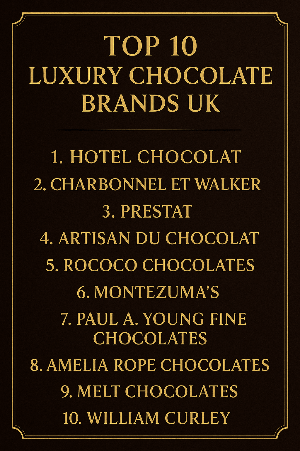 Top 10 Luxury Chocolate Brands UK: Indulge in the Finest Chocolates - InOutSnackz