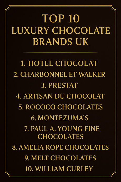 Top 10 Luxury Chocolate Brands UK: Indulge in the Finest Chocolates - InOutSnackz