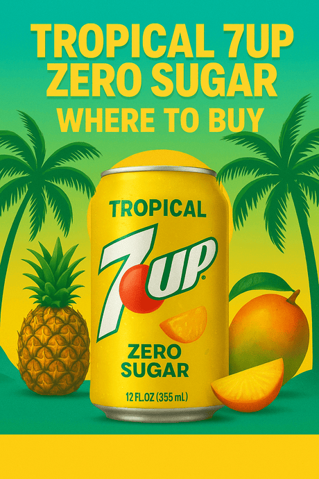 Tropical 7UP Zero Sugar: Where to Buy the Refreshing Citrus Twist - InOutSnackz