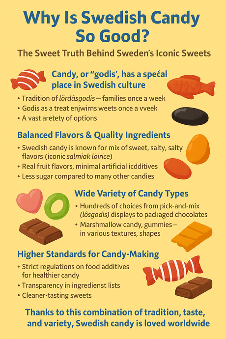 Why Is Swedish Candy So Good? The Sweet Truth Behind Sweden’s Iconic Sweets - InOutSnackz