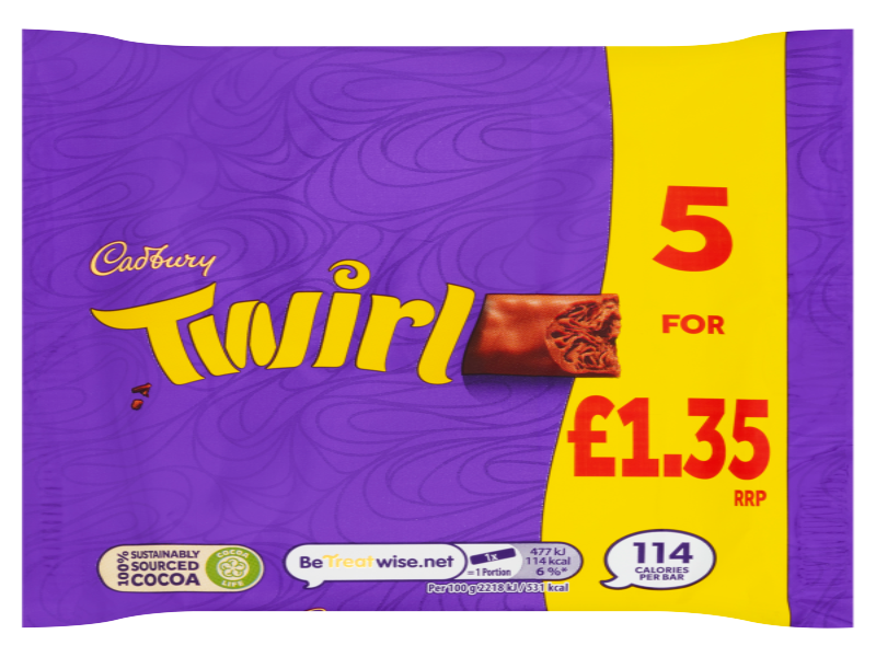 UK 🇬🇧 - Cadbury Twirl 5 Pack