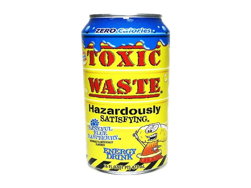 USA 🇺🇸 - Toxic Waste Energy Drink Baneful Blue Raspberry