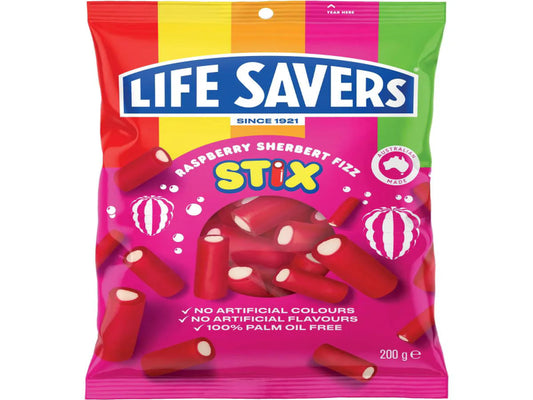 Australia 🇦🇺 - Life Savers Raspberry Sherbert Fizz Stix