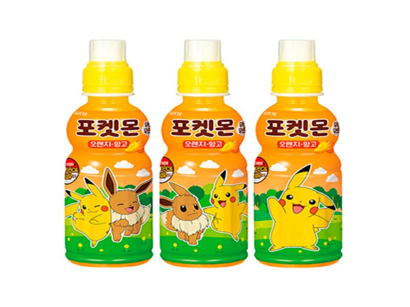 Korea 🇰🇷 - Chilsung Pokémon Orange and Mango Juice