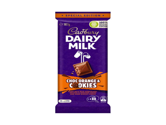 Australia 🇦🇺 - Cadbury Dairy Milk Choc Orange & Cookies