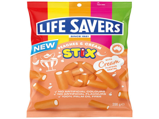 Australia 🇦🇺 - Life Savers Peaches & Cream Stix