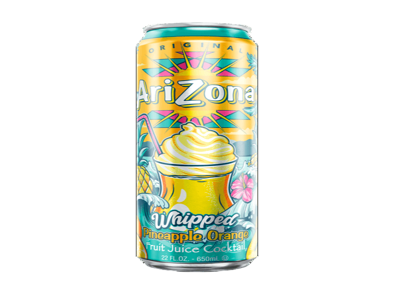 USA 🇺🇸 - AriZona Whipped Pineapple Orange Fruit Juice Cocktail