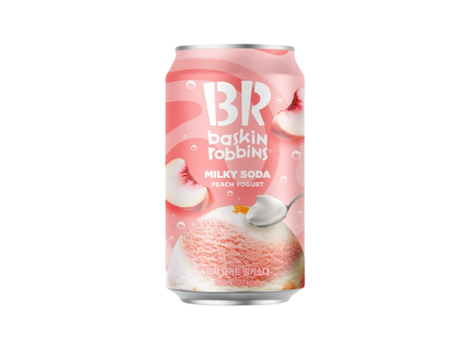 South Korea 🇰🇷 - Baskin Robbins Peach Yogurt Milky Soda