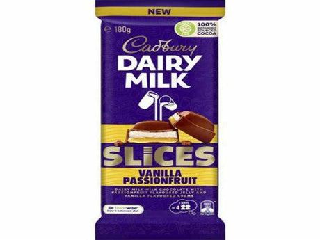 Australia 🇦🇺 - Cadbury Dairy Milk Slices Vanilla Passionfruit.