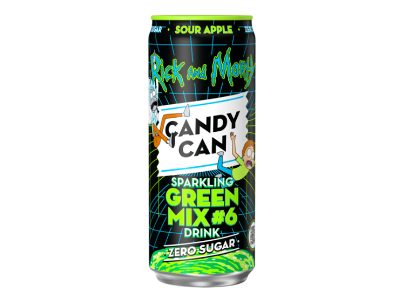 Netherlands 🇳🇱 - Candy Can Rick and Morty Green Mix #6 Sour Apple.