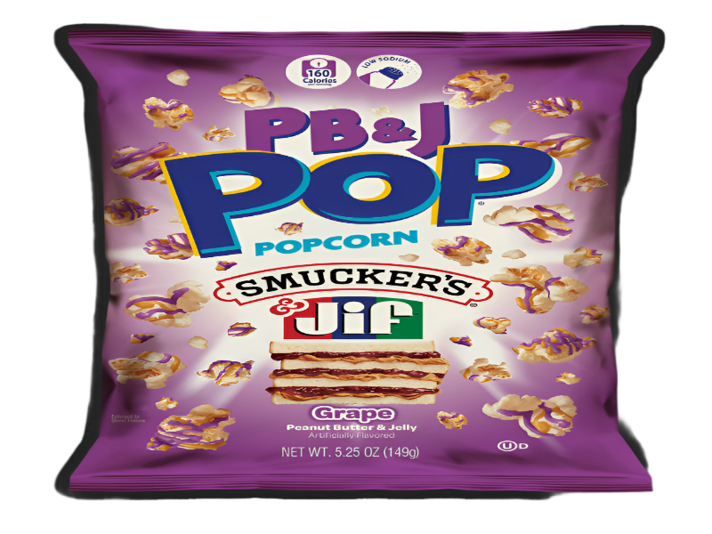 USA 🇺🇸 - Candy Pop PB & J Smucker's & Jif Grape Popcorn 149g