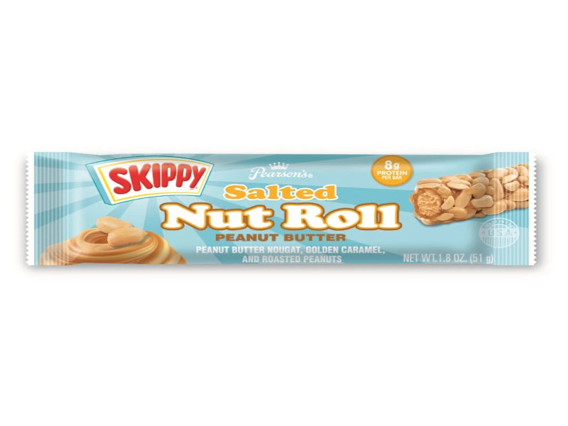 USA 🇺🇸 - Pearson's Salted Nut Roll With Skippy Peanut Butter.