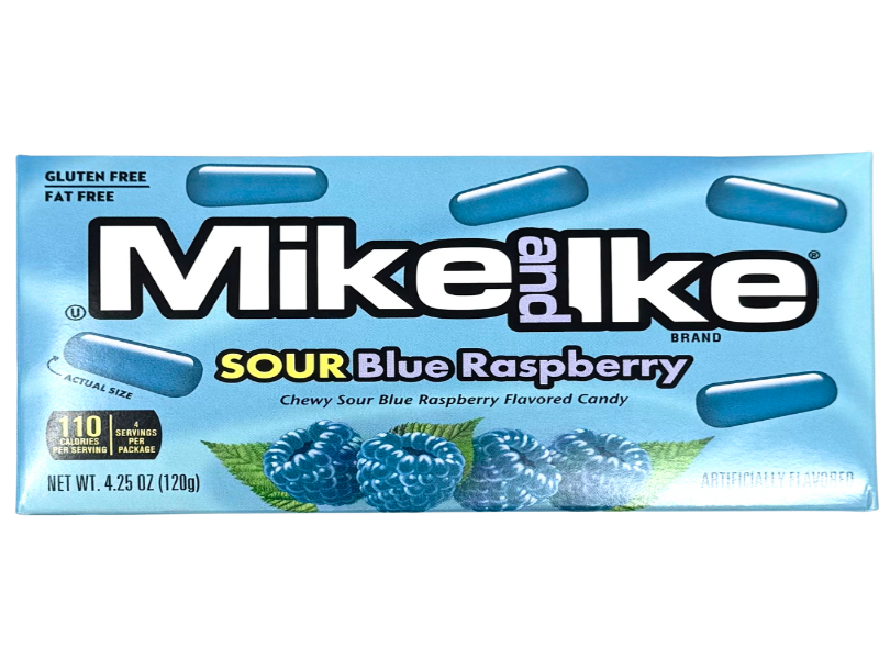 USA 🇺🇸 - Mike And Ike Sour Blue Raspberry.