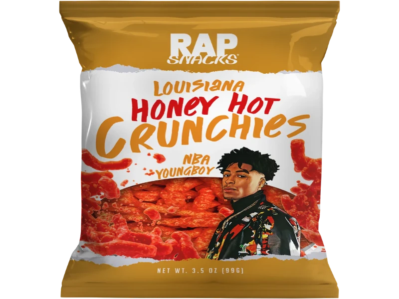 USA 🇺🇸 - Rap Snacks NBA Youngboy Louisiana Honey Hot Crunchies