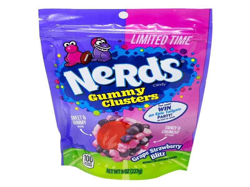 USA 🇺🇸 - Nerds Gummy Clusters Grape Strawberry Blitz