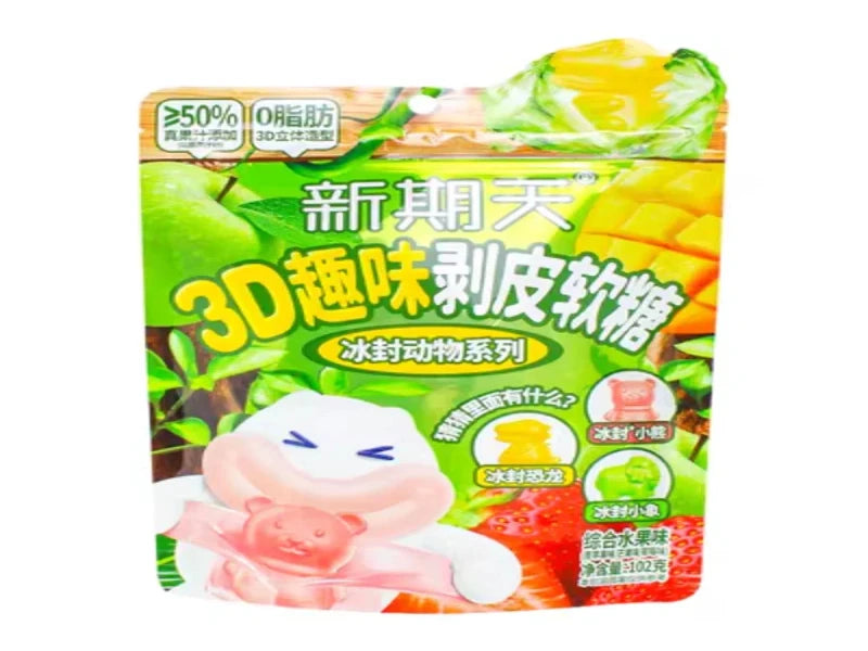 China 🇨🇳 - Xingqitian Frozen Animal Mixed Fruit 3D Peelable Gummy