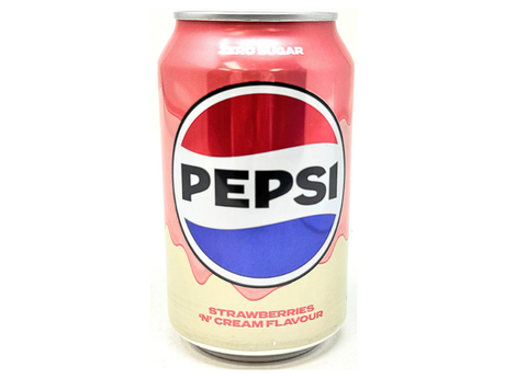 UK 🇬🇧 - Pepsi Strawberries 'N' Cream Zero Sugar.