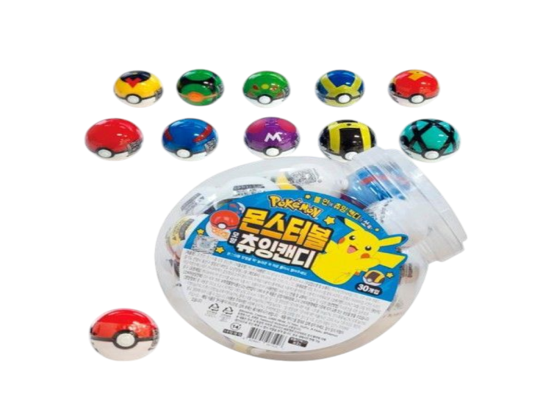 South Korea 🇰🇷 -  Pokémon Monster Ball Chewing Candy