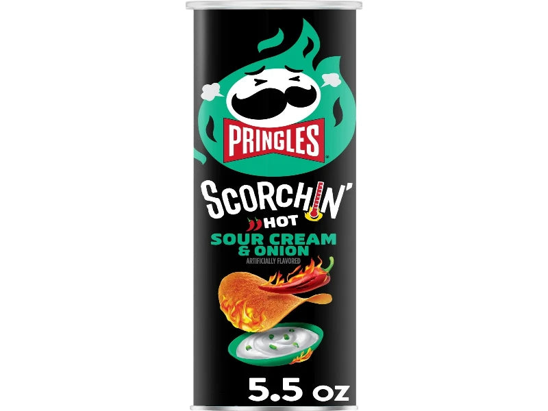 USA 🇺🇸 - Pringles Scorchin' Hot Sour Cream & Onion