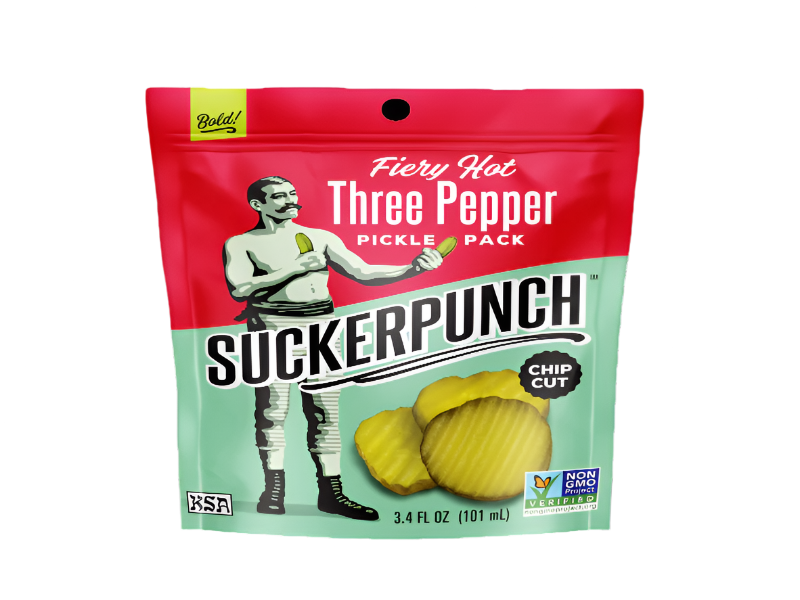 USA 🇺🇸 - Fiery Hot Three-Pepper Pickle Chips