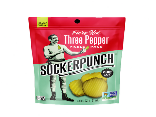 USA 🇺🇸 - Fiery Hot Three-Pepper Pickle Chips