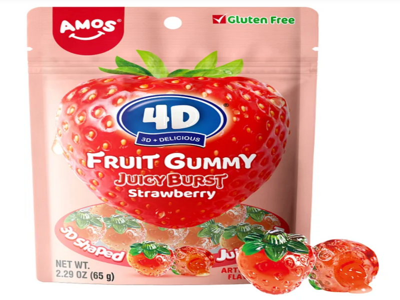 الولايات المتحدة الأمريكية 🇺🇸 - 4D Fruit Gummy Juicy Burst Strawberry