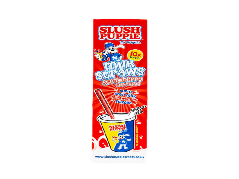 UK 🇬🇧 - Slush Puppie Strawberry Milk Straws