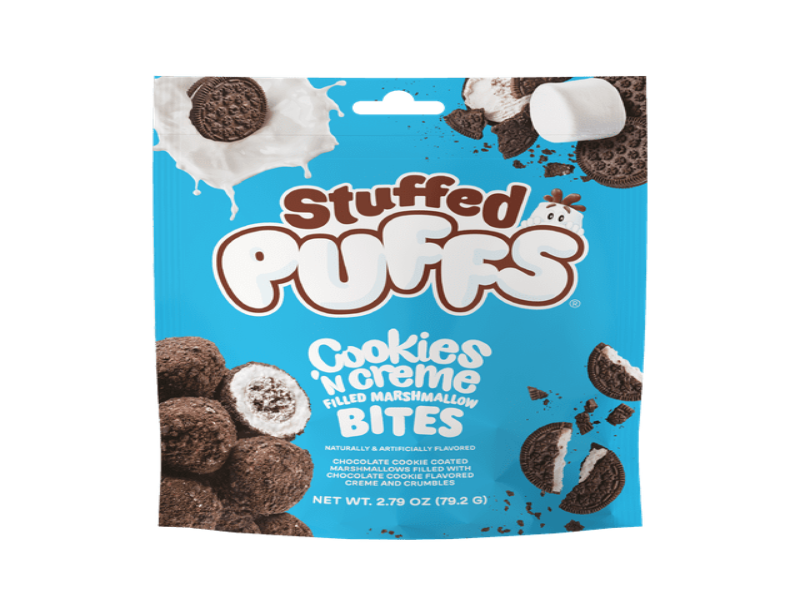 USA 🇺🇸 - Stuffed Puffs Cookies & Creme Filled Marshmallow Bites