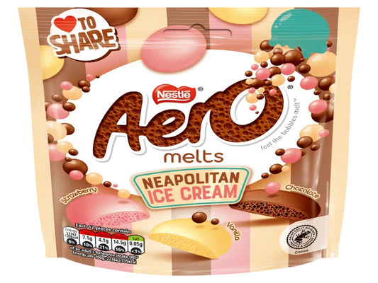 UK 🇬🇧 - Aero Melts Neapolitan Ice Cream