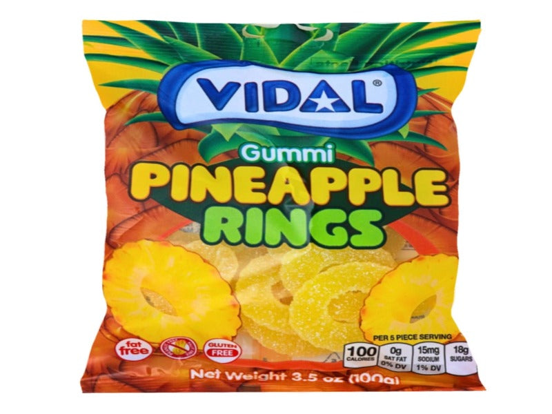 USA 🇺🇸 - Vidal Gummi Pineapple Rings