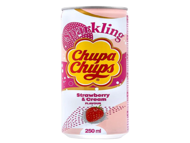 China 🇨🇳 - Chupa Chups Sparkling Strawberry & Cream