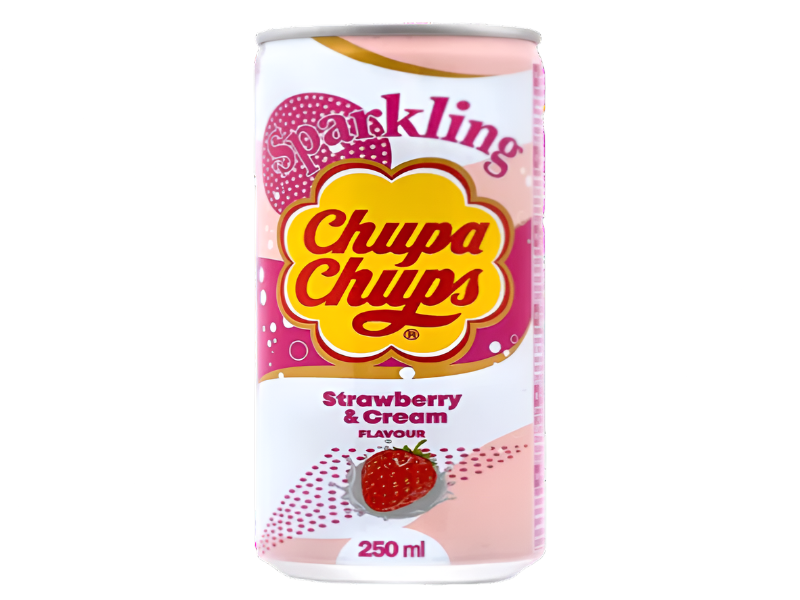 China 🇨🇳 - Chupa Chups Sparkling Strawberry & Cream