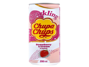 China 🇨🇳 - Chupa Chups Sparkling Strawberry & Cream